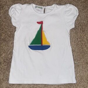 ⛵️Embroidered sailboat shirt